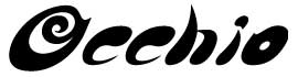 Guitar brand logotype Occhio IbLIEM^[S